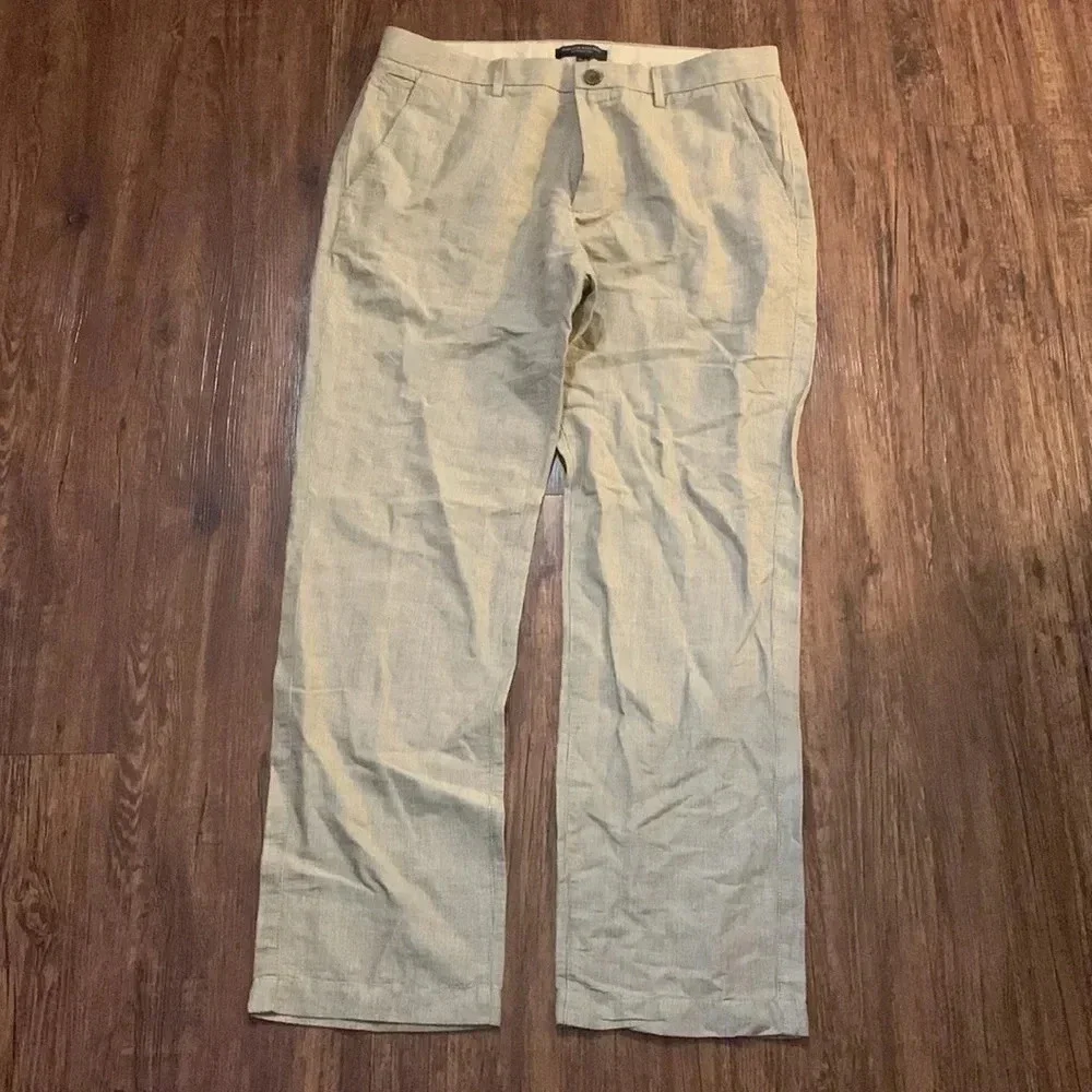 Banana Republic Kentfield Pant Men’s Seersucker Linen Size 33x30